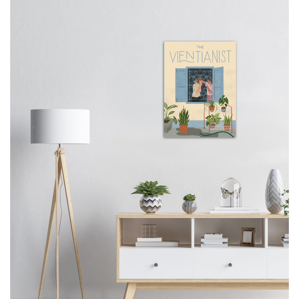 LNY Through a Window in a Matte Paper Poster