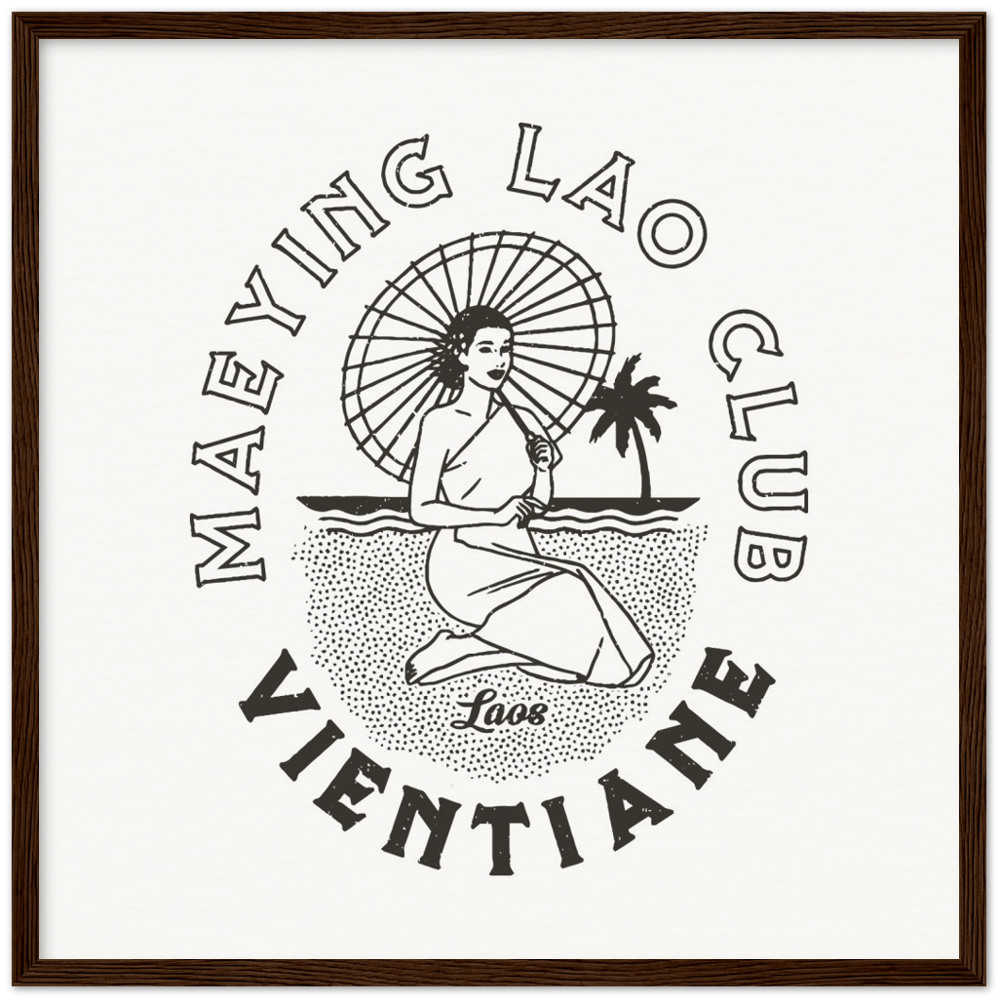Maeying Lao Club BLACK- Lao vintage style