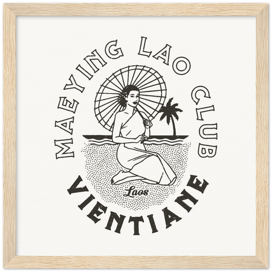 Maeying Lao Club BLACK- Lao vintage style